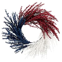 24IN PATRIOTIC HEATHER WREATH