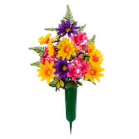 Patriotic Butterfly Floral Round Vase, 22"