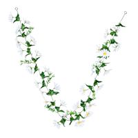 White Mixed Daisy Garland, 72"