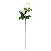 White Real-Feel Rose Stem, 29"