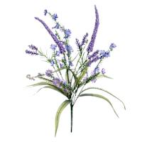 Purple Cornflower & Heather Bush, 21"