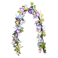 Petunia, Daisy & Butterfly Garland, 72"