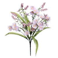Purple Daisy & Heather Bush, 19"