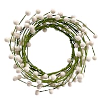 Cream Berries Coiled Garland, 60"