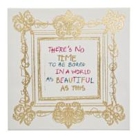 SCADpro Quirky Elegance Canvas Wall Art, 14"