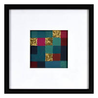 SCADpro Glass Framed Pixel Landscape Canvas Wall Art, 40x20
