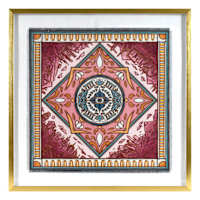 SCADpro Glass Framed Travelers Scarf Print Wall Art, 25"