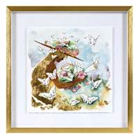 SCADpro Glass Framed Memories Print Wall Art, 17"