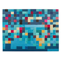 SCADpro Pixel Landscape Canvas Wall Art, 40x20
