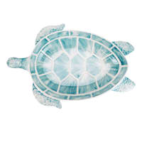 Blue Melamine Turtle Serve Bowl