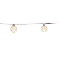 10-Count LED Hemp Mesh Globe String Lights