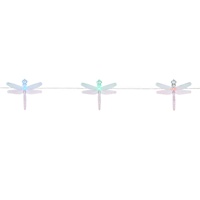 10-Count Solar LED Color Change Dragonfly String Lights