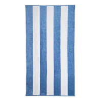Cabana Blue & White Reversible Striped Beach Towel, 40x72