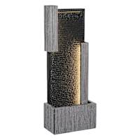 Modern Waterfall Outdoor Fountain, 40"