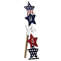 Patriotic Stars Porch Sign, 47"