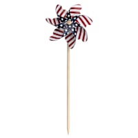 Patriotic Stars & Stripes Whirligig, 19"