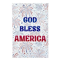 Patriotic God Bless America Flag, 17.5"