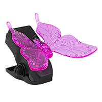 Light Purple Butterfly Outdoor Solar Clip