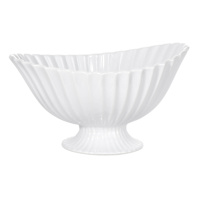 Providence White Ribbed Fluted Bowl, 7"