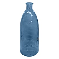 Blue Glass Cocoa Vase, 24"