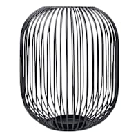 Crosby St. Black Metal Wire Hurricane, 13"