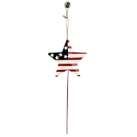 Patriotic Metal Star Yard Pick, 14"