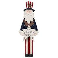 Patriotic Uncle Same Statue, 36"