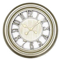 Champagne Finish Wall Clock, 22"