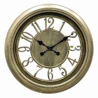 Rustic Gold Wall Clock, 22"
