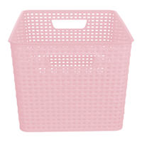 Crossover Weave Basket XL Light Pink