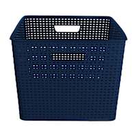 Crossover Weave Basket XXL Navy Peony