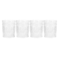 Set of 4 Circa Clear Double Old Fashioned Glasses, 10oz
