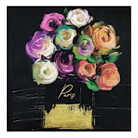 Floral Canvas Wall Art, 20"