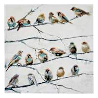 Birds Canvas Wall Art, 28"