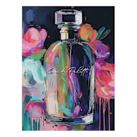 Bottle of Perfume Canvas Wall Art, 18x24
