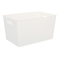 Crossover Weave Basket XL Clear