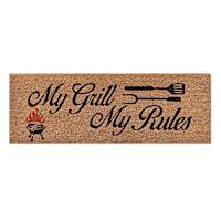My Grill My Rules Coir Mat, 10x30