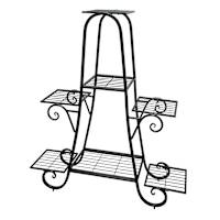 7-Tier Metal Plant Stand, Black