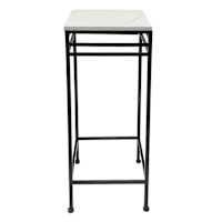 MEDIUM MARBLE PLANT STAND BLK