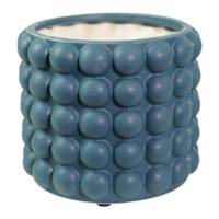 Indoor Navy Blue Bubble Planter, Small