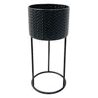 SMALL PLANT STAND WOVEN PRINT
