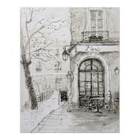 Paris Bistro Canvas Wall Art, 22x28