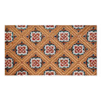 Embossed Tiles Coir Mat, 18x30