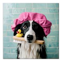 Scrubba Dub Cattle Dog Canvas Wall Art, 18"