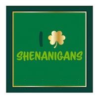20-Count Shenanigans Foil Cocktail Napkins