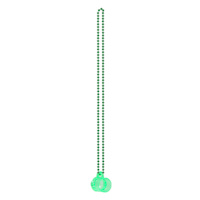 Green Shot Glass Necklace
