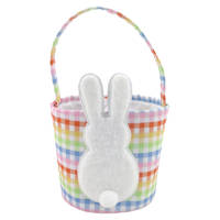 Multicolor Fabric Easter Basket