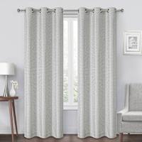 Green Oakdale Light Filtering Grommet Single Curtain Panel, 84"