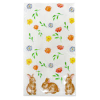 20-Count Floral Bunnies Lunch Napkins, 15.7"