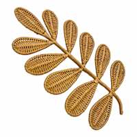 Leaf Rattan Wall Decor